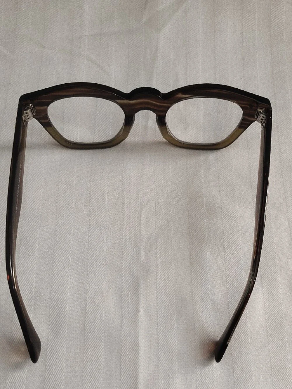 Executive Academia Chunky Green/Tortoise Keyhose Nose Oversized Optical Glasses